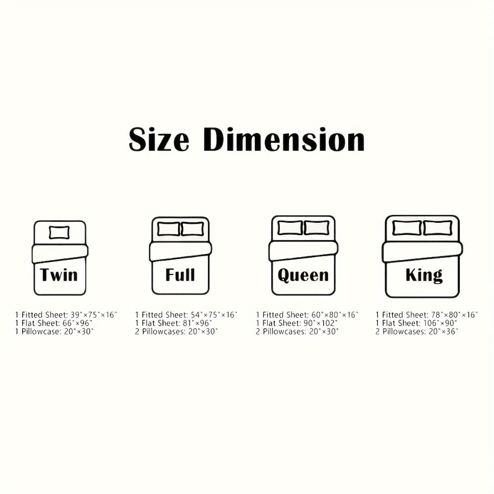 Game Themed Bed Sheet Set 3/4pcs, Colorful Building Block Design Bedding for Twin Full Queen King, Fitted Sheet Flat Sheet Pillowcase for Kids Adults Men Women Bedroom