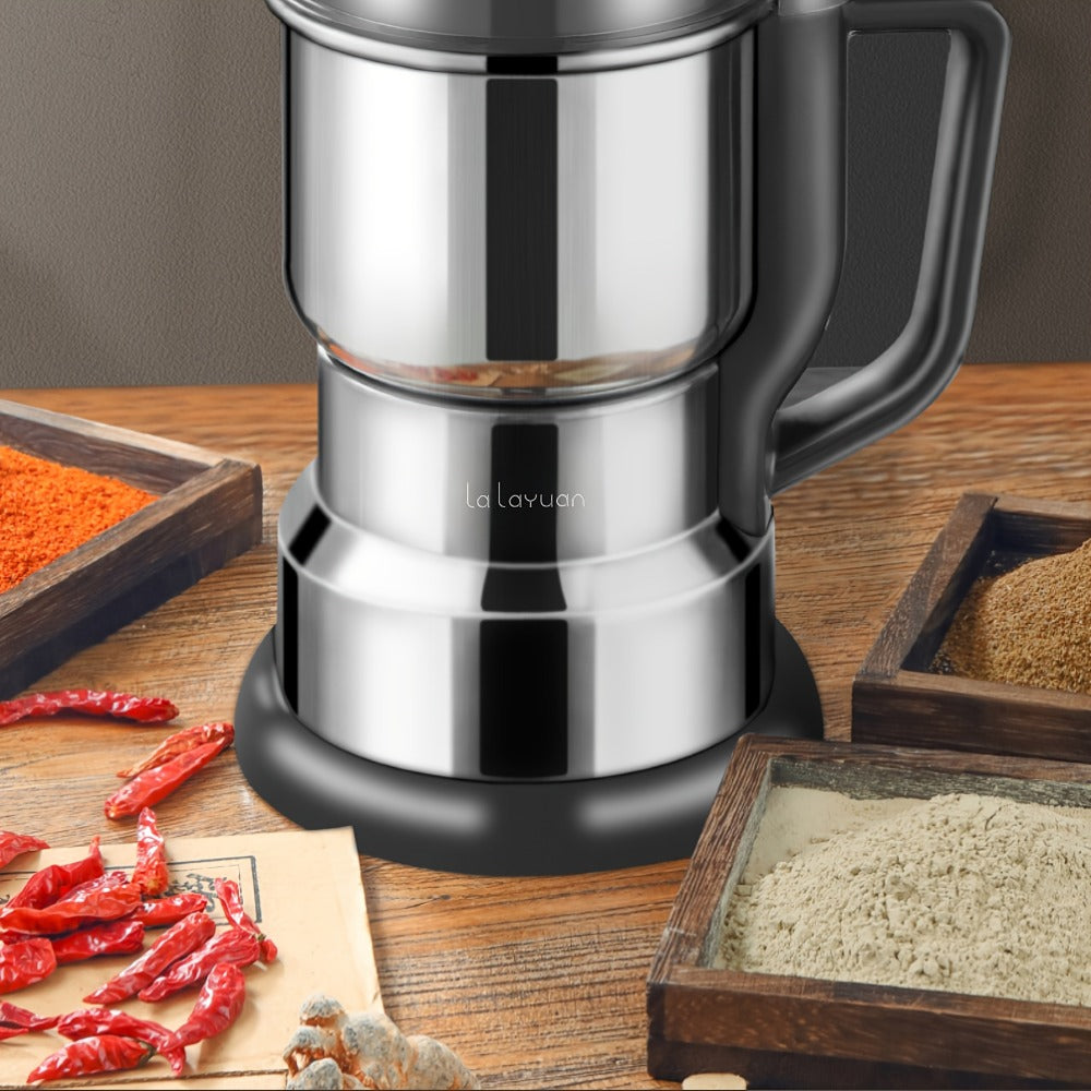 Electric Coffee Grinder with Stainless Steel Blade | 10-Second Fast Grinding | One-Button Control Spice Nut Bean Mill | Dry Food Processor for Coffee Beans Spices Grains Nuts
