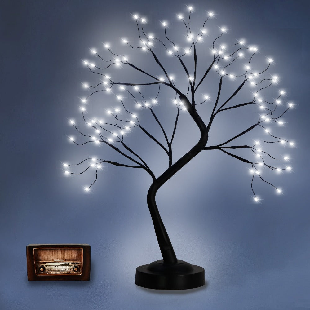 LED Tabletop Tree Light 20 Inch, 108 LED Fairy Lighted Branch Tree Lamp with 8 Lighting Modes & Timer, USB or Battery Powered Desk Decor for Bedroom Home Office Christmas Halloween