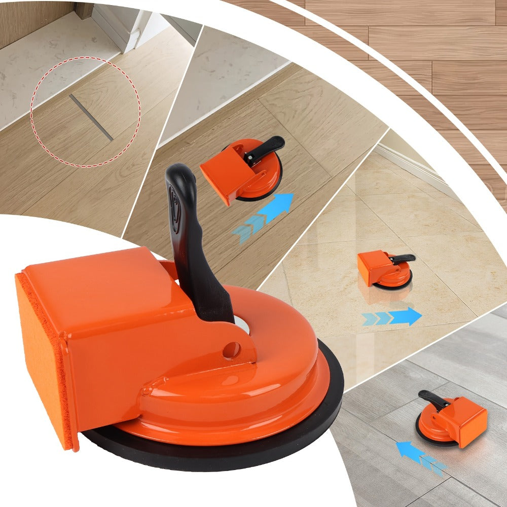 Floor Gap Fixer Tool with 4.84¡± Suction Cup, Laminate Floor Gap Repair Tool Kit for Vinyl Plank Hardwood Floors, Professional Plank Grabber with Metal Body & Felt Pad, Floor Installation Repair Tool