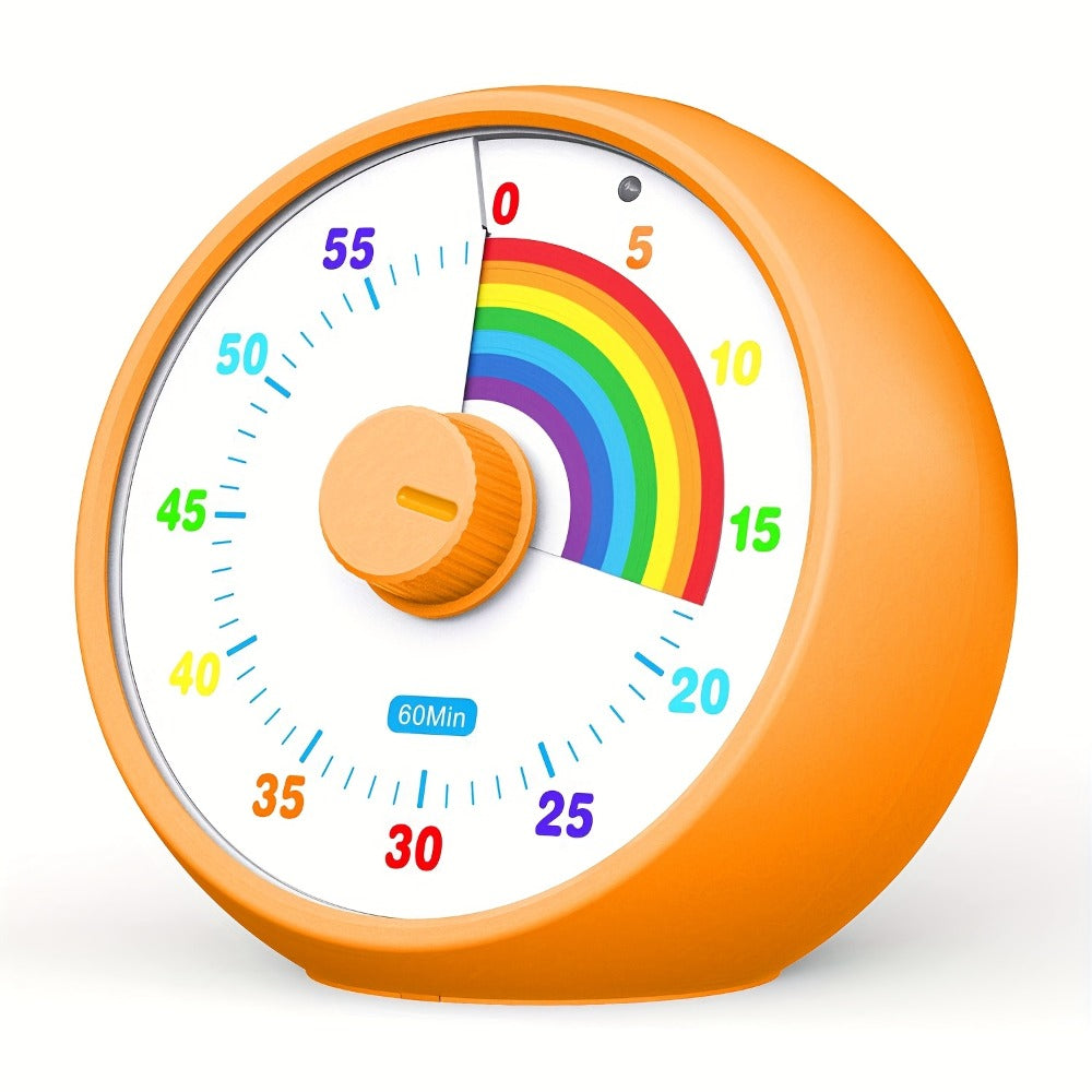 Visual Countdown Timer 60 Minute ¨C Silent Operation Time Management Clock for Classroom, Office, Kitchen & Desktop, Multiple Colors Available