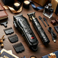 USB Precision Hair Clipper Set for Men ¨C Wireless Electric Clippers & Nose Trimmer Shaver, 2/4pcs Professional Cordless Grooming Kit for Personal Use, Hairdressing & Barber Gift