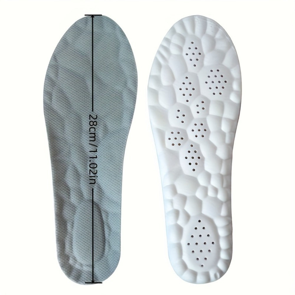 Shoe Insoles 2 Pairs Soft Cushion PU Sports Insoles for Men and Women Breathable Sweat-Absorbing Running Insoles Thickened Comfort Insoles for Standing Walking Training EU35-46