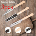 Japanese Pull Saw Set 3-Piece Double-Sided Hand Saw with Fine & Coarse Teeth Flush Cut Tenon Saw for Woodworking Trimming Hardwood Softwood Joinery Carpentry DIY Projects