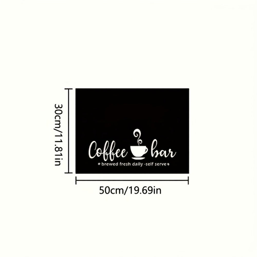 Coffee Bar Mat & Dish Drying Mat ¨C Bohemian Absorbent Kitchen Counter Mat for Coffee Machine, Espresso Station & Countertop