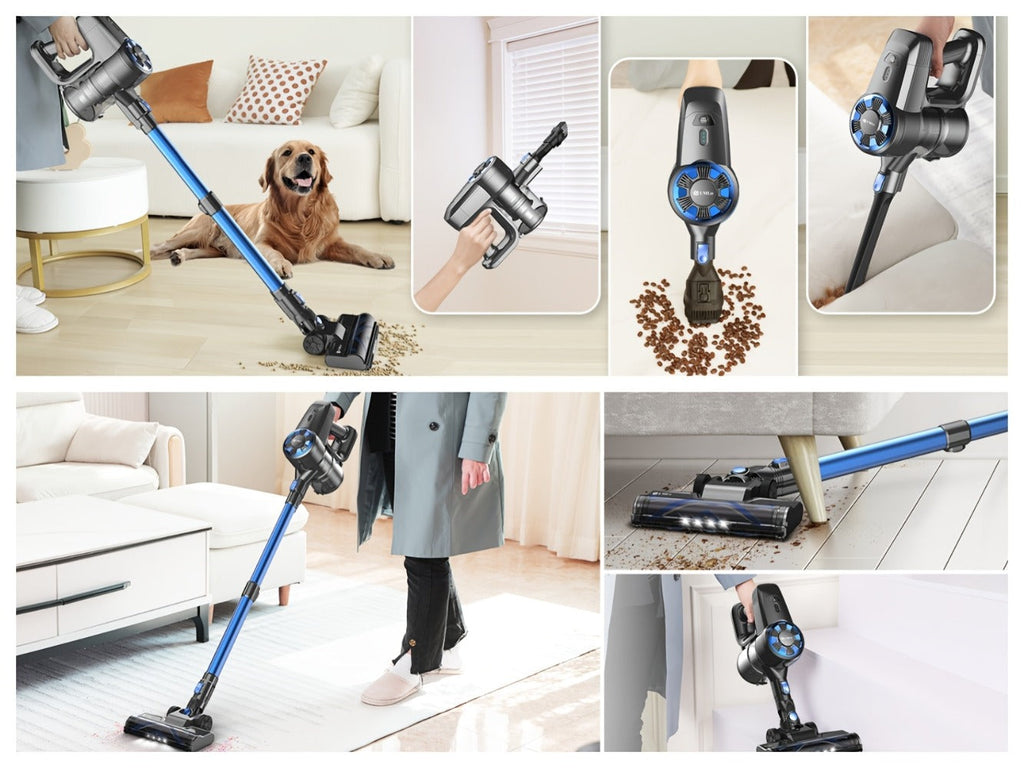 Cordless Vacuum Cleaner Stick Vacuum ¨C MAX 70Kpa Suction, 45-Min Runtime, Anti-Tangle, 50.72oz Dust Cup, Rechargeable Wireless Vacuum for Hardwood Floor, Carpet & Pet Hair