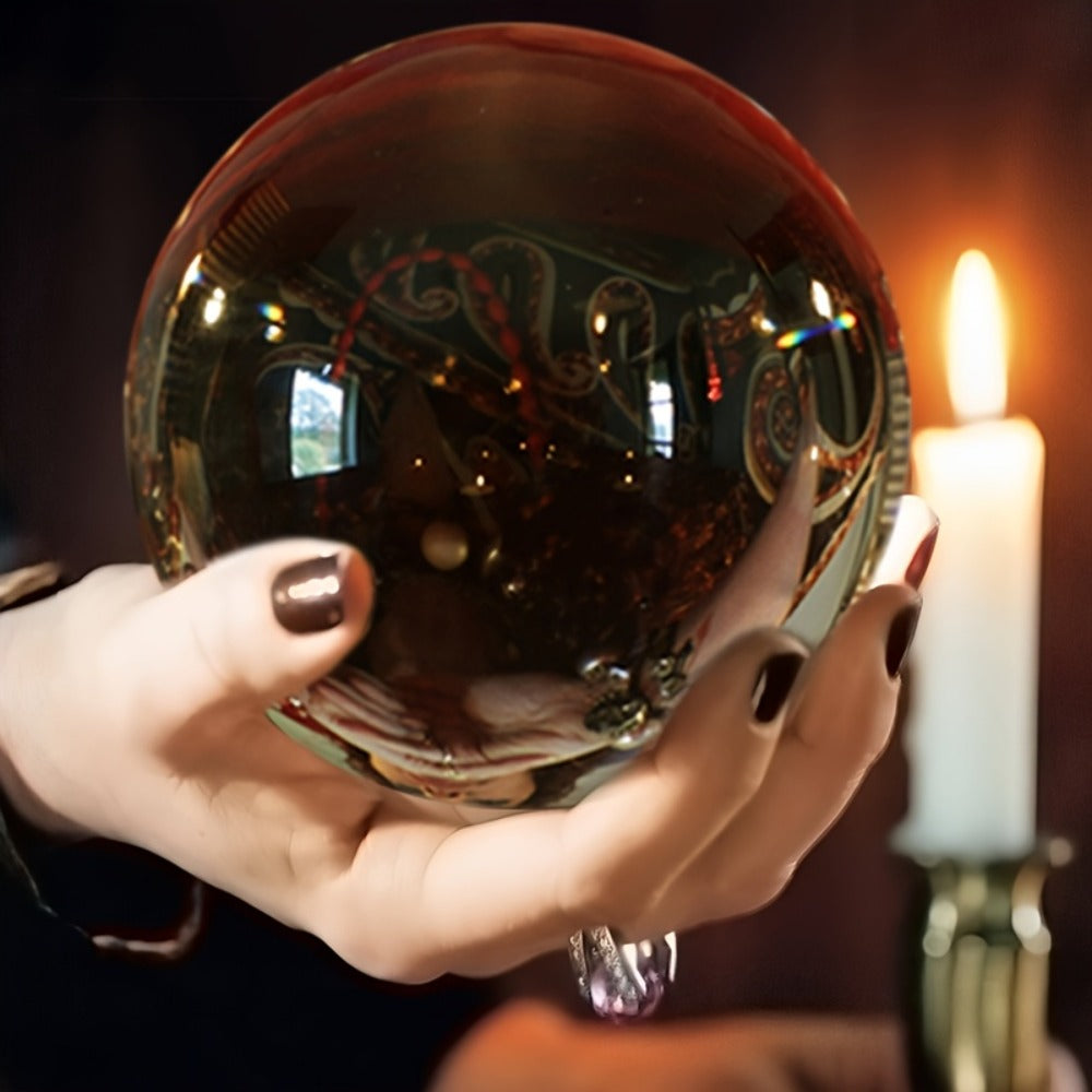 Crystal Ball for Photography Decoration Feng Shui Gift ¨C Transparent Glass Sphere 60mm 80mm 150mm with Base for Magic Lens Ball Home Decor Halloween Valentine Christmas
