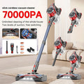 Cordless Stick Vacuum Cleaner 70KPa Brushless Motor 45-Min Runtime Lightweight for Pet Hair Carpet Hard Floor Dust with Cord & Cordless Modes
