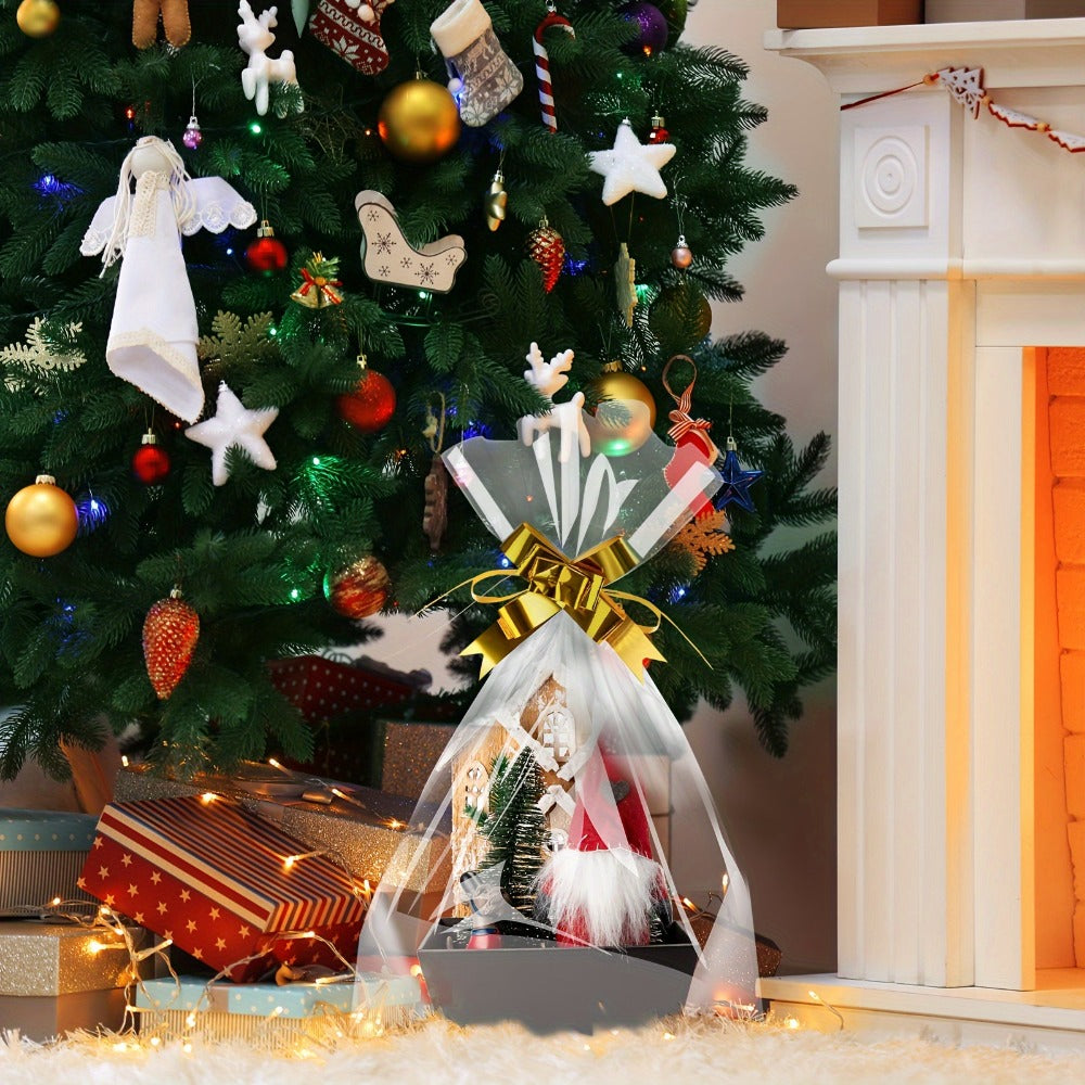 Gift Baskets Bulk Pack 74pcs Empty Paper Gift Baskets with Handles Bags and Bows 20 Baskets 30 Bags 24 Multicolor Bows for Party Favors Wedding Birthday Christmas