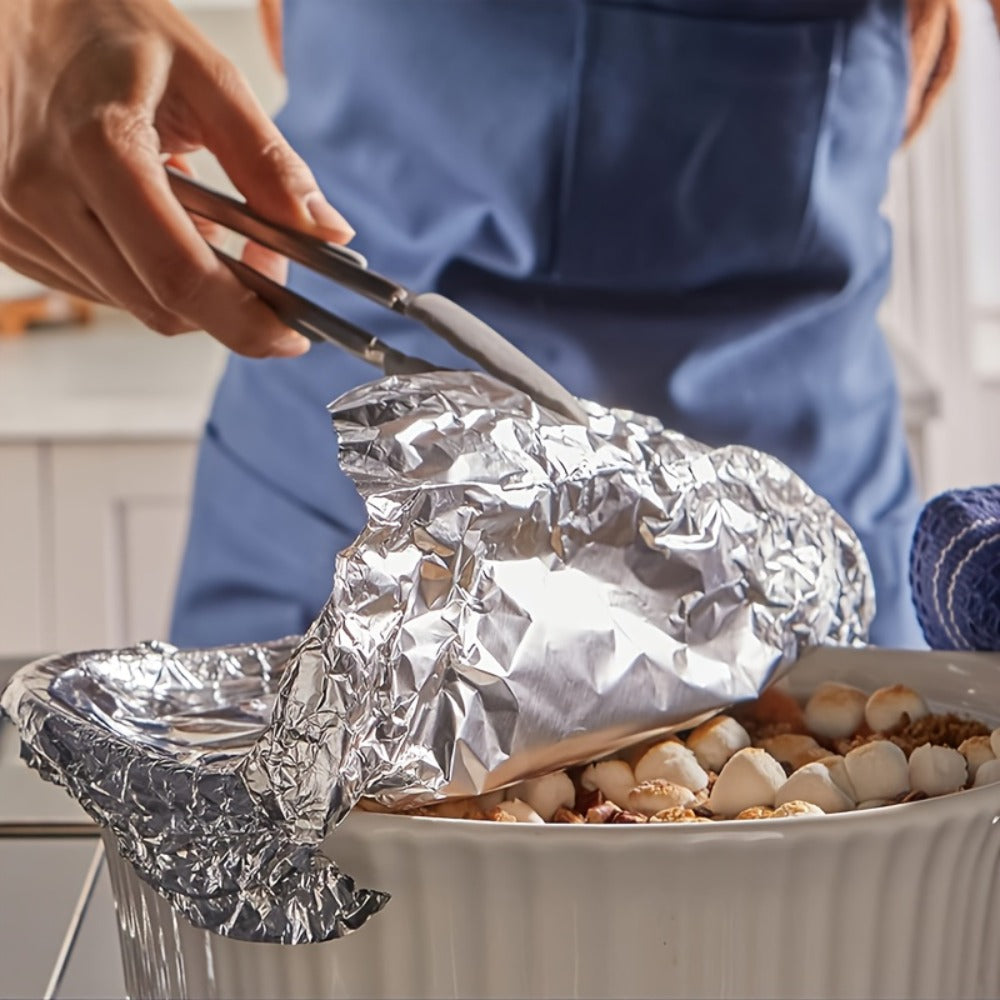 Heavy Duty Aluminum Foil Roll 12 Inch Wide Restaurant Grade ¨C Food Safe Disposable Wrapping for Burritos, Hot Dogs & Sandwiches | Pack of 2 (300 Sq Ft) or Pack of 3 (225 Sq Ft) for Food Service & Catering