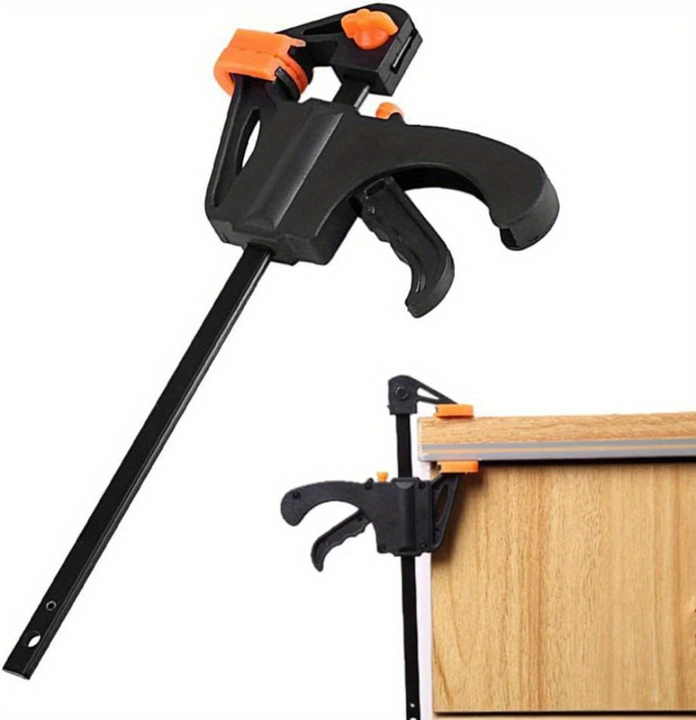 F Clamp Woodworking Quick Clamp Set Ratcheting Bar Clamp with Trigger Handle for Wood Glue DIY Projects