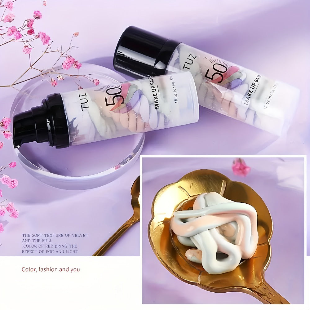 BB Cream Barrier Cream Set 4pcs Tri-Color Long-Lasting Moisturizing Light Texture Natural Finish Anti-Smudge Glycerin Formula for Daily Makeup Travel Gift Women All Skin Types