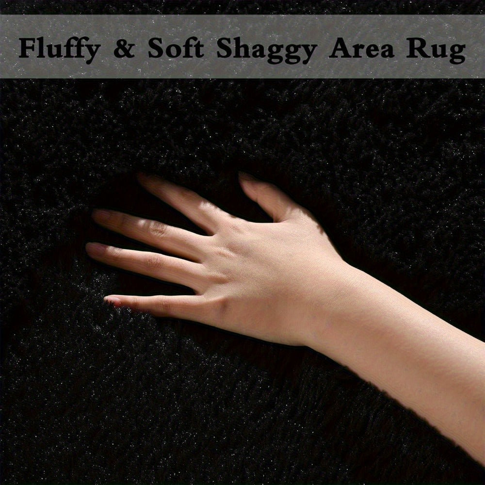 Shag Rug Fluffy Thick Area Rug - Soft Fuzzy Tufted Plush Carpet for Bedroom & Living Room | Machine Washable Non-Slip Floor Mat in Multiple Colors & Sizes | Cozy Home Decor Room Accent Rug
