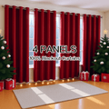 Blackout Curtains 4 Panels ¨C 100% Light Blocking Thermal Insulated Soundproof Privacy Window Curtains for Bedroom Living Room
