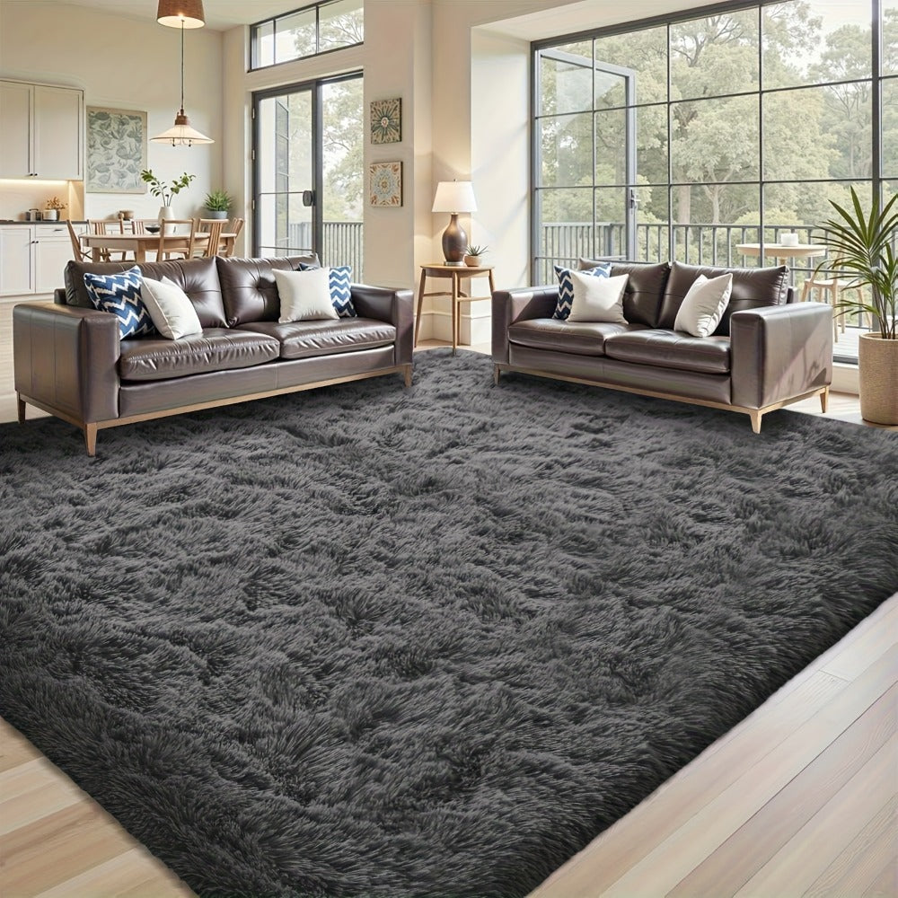 Shaggy Area Rug Soft Plush Fuzzy Carpet Non-Slip Tie-Dye Design for Bedroom Living Room Nursery Dorm ¡ª Pet Friendly Machine Washable Multiple Sizes & Colors