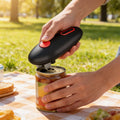 Electric Can Opener Automatic One Touch - Battery Powered Hands-Free Smooth Edge Safe Opener for Seniors Arthritis Weak Hands, Portable Kitchen Gadget for Home Camping RV, Great Gift Idea