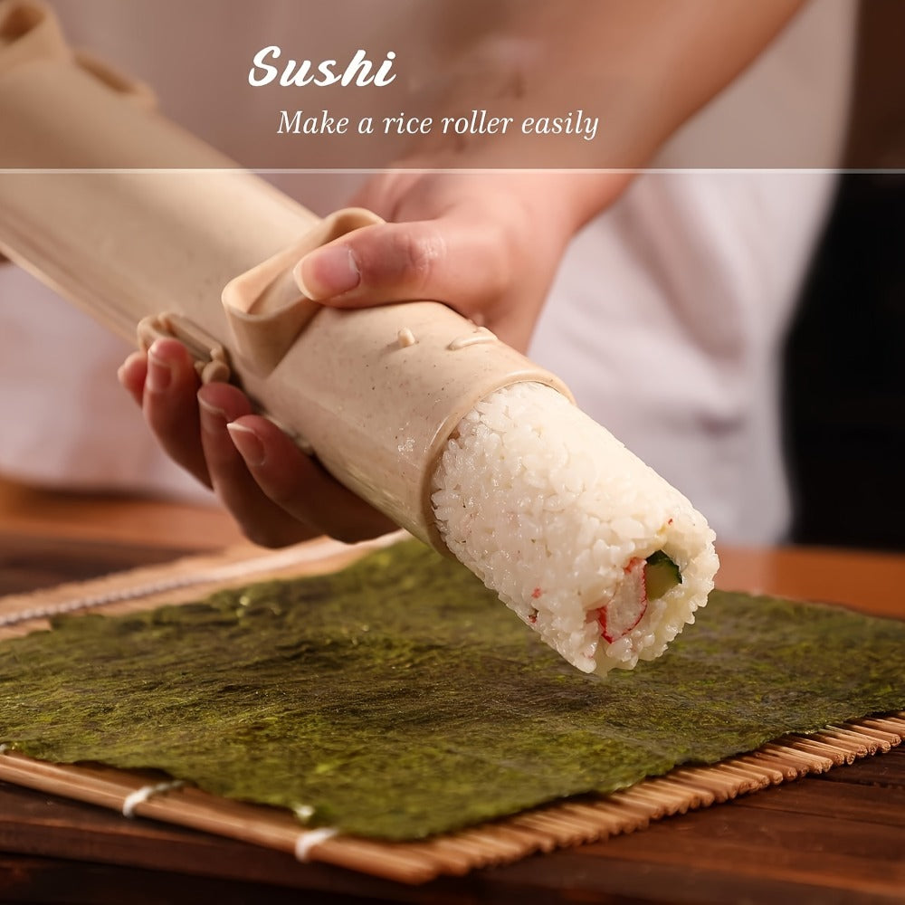 Sushi Making Kit 22-in-1 with Bamboo Rolling Mats Chef Knife Triangle Nigiri Gunkan Molds Chopsticks Beginner Guide ¨C Complete DIY Sushi Set for Home Kitchen Japanese Cooking Gift