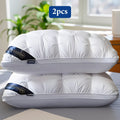 Bed Pillow 2 Pack Hotel Quality Twisted Flower Design 900g Fill - Adjustable Zipper Closure Breathable Polyester Sleeping Pillow for Side Back Stomach Sleepers, Luxury Soft Support Pillow Set