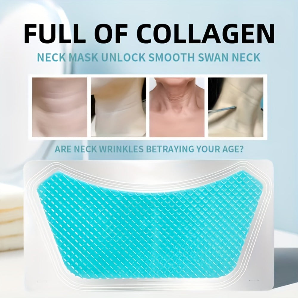 Bio-Collagen & Retinol Neck Firming Patches 10pcs ¨C Hydrating Gel Neck Mask for Tightening, Smoothing & Anti-Sagging, Hypoallergenic for All Skin Types