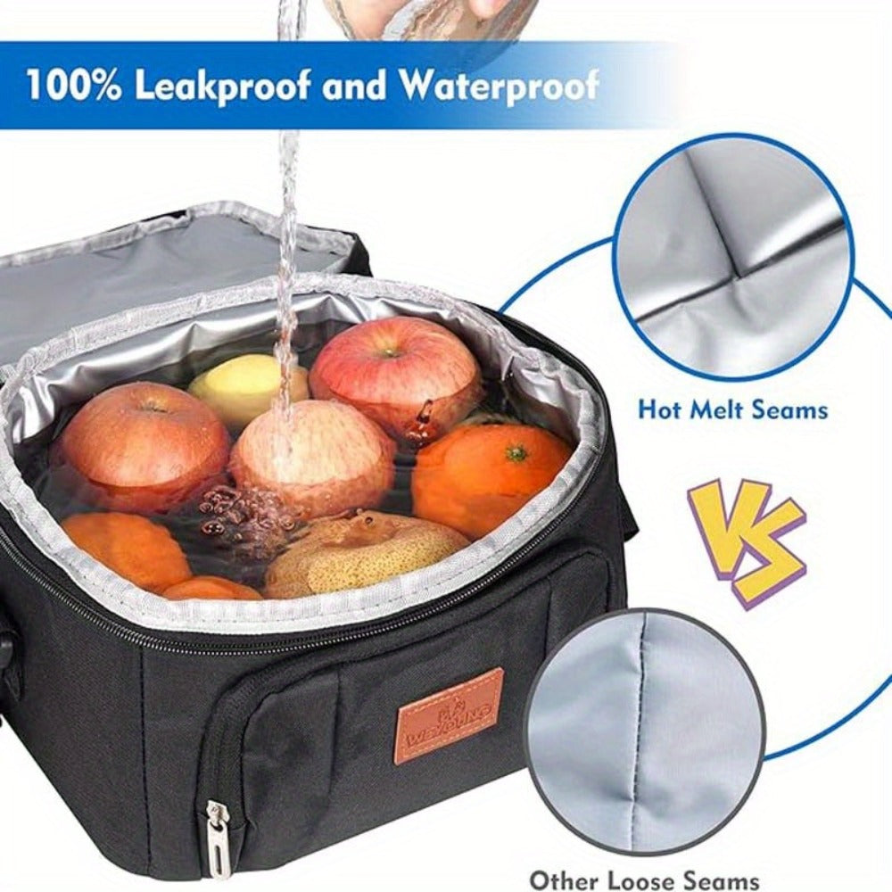 Insulated Lunch Bag Oxford Cloth Portable Food Bag Multipurpose Thermal Snack Bag for Work School Picnic Travel