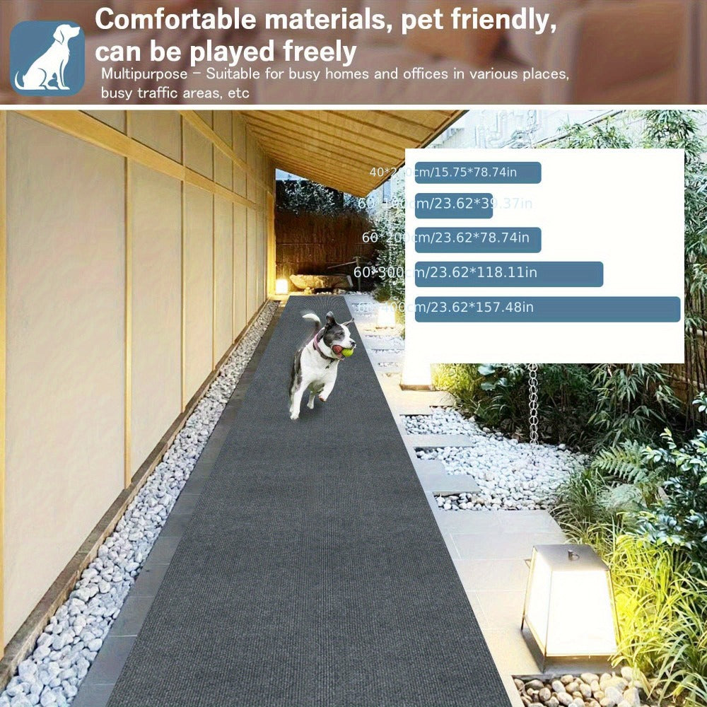 Striped Runner Rug Non-Slip Machine Washable ¨C 100% Polyester PVC Backing Indoor Outdoor Hallway Mat, Soundproof 0.2¡± Thick Carpet for Kitchen, Patio & Entryway ¨C 5 Colors, 4 Sizes