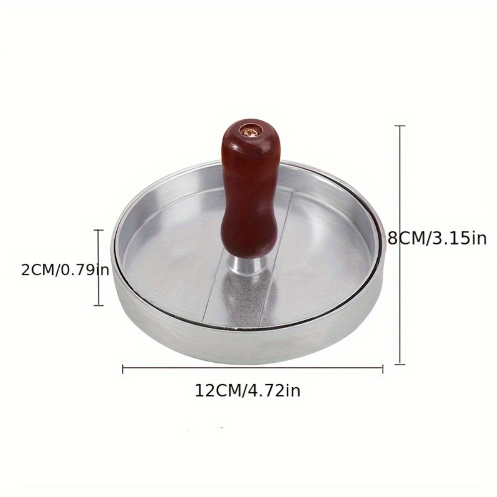 Burger Press Patty Maker 2-Pack, Non-Stick Hamburger Press Mold for Beef, Chicken, Fish & Poultry, Heavy-Duty Round Patty Maker with Easy-Release Mechanism for Home & Professional Kitchen Grilling