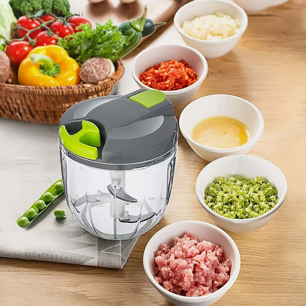 Vegetable Chopper with 3/5 Blades ¨C Multifunctional Onion Chopper, Food Dicer & Salad Cutter with Container | Kitchen Gadget Set for Potato, Carrot, Garlic