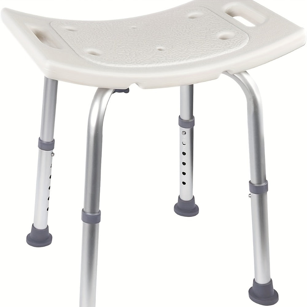 Shower Bench with Suction Feet ¨C Adjustable Non-Slip Bath Stool, 350 LBS Capacity, Rust-Proof Aluminum, Medical Grade Bath Seat for Seniors, Adults & Disabled, Fits Showers & Tubs
