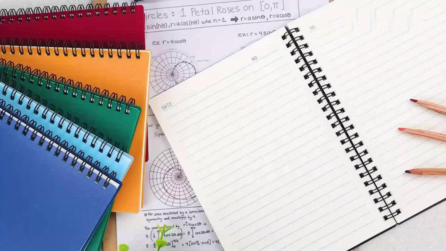Spiral Notebooks 6 Pack Hardcover A5 Lined Journal College Ruled 480 Sheets 960 Pages No Bleed Thick Paper 6 Colors for Work School Office Supplies