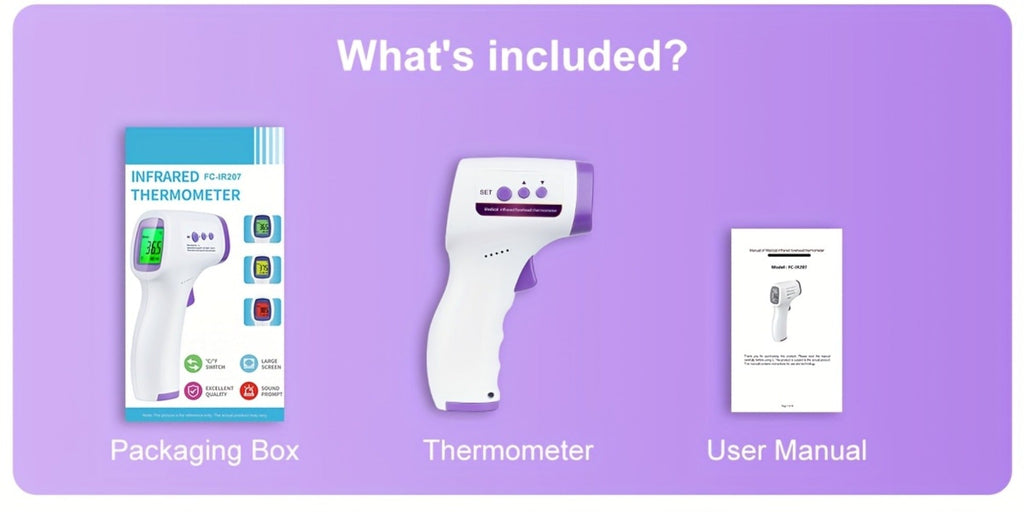 Non-Contact Forehead Thermometer Digital Infrared ¨C 1-Second Instant Reading, Fever Alarm, 3-in-1 Forehead & Object Mode, FSA HSA Eligible, Silent & Memory Mode, 3 Backlights