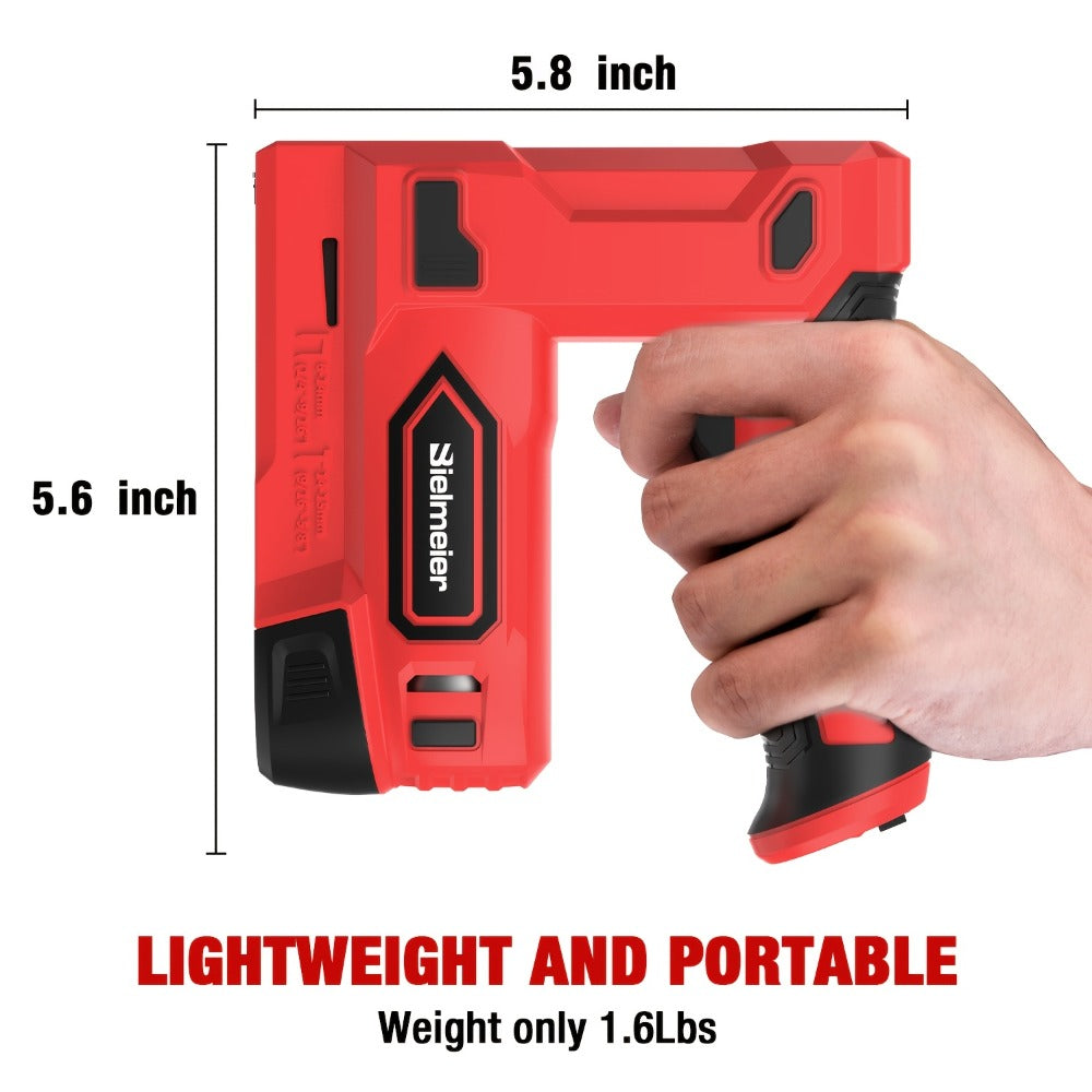 Cordless Stapler Nailer 2-in-1, 20V/4V Brad Nailer Without Compressor, Lightweight with Safety Striker Guard, Battery & Charger Included, 1600/2000 Nails & Staples, for Carpentry, Upholstery & DIY Projects