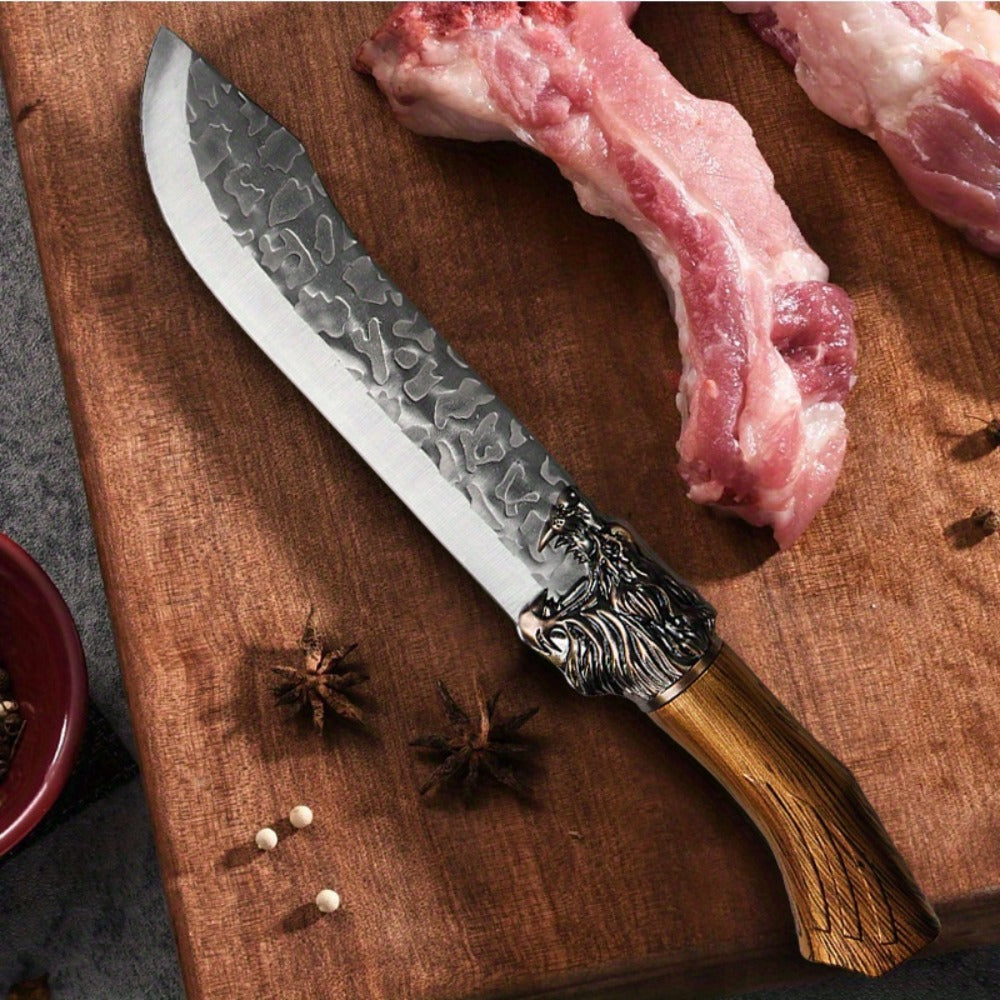 Kitchen Knife Set 3/7pc Professional Chef Knife Set with Butcher Boning Scissors | Stainless Steel Cooking Knives for Home Hotel Camping