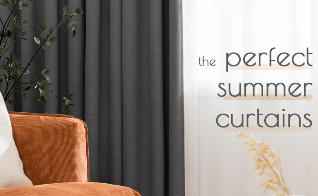 Blackout Curtains 80% Light Blocking ¨C 2 Panels Thermal Insulated Linen Textured Rod Pocket Window Drapes for Bedroom, Living Room & Kitchen Privacy
