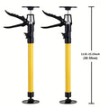 Telescopic Support Rods 2-Pack Third Hand Support System ¨C 11.8¨C45.3 Inch Adjustable Steel Props, 88 lb Load Capacity, Thickened Base, for Drywall, Cabinet, Panel & Ceiling Installation