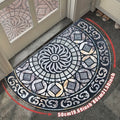 Outdoor Door Mat Heavy Duty Non-Slip Welcome Mat for Front Door Entrance Patio Porch, Durable Low-Profile Rug, Multiple Colors & Sizes, Light Blue Brown Dark Blue Gray Rainbow