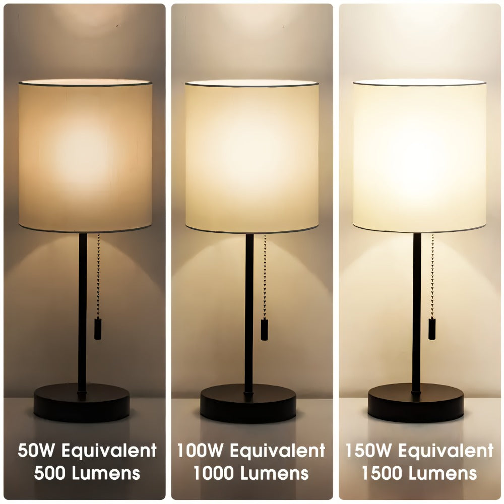 3-Way A19 Light Bulb 50 100 150W Equivalent 1500 Lumens E26 Medium Base ¨C Warm White 2700K & Daylight 5000K Three-Way Bulb for Bedroom Living Room Study Room Floor Lamp, 4 Pack