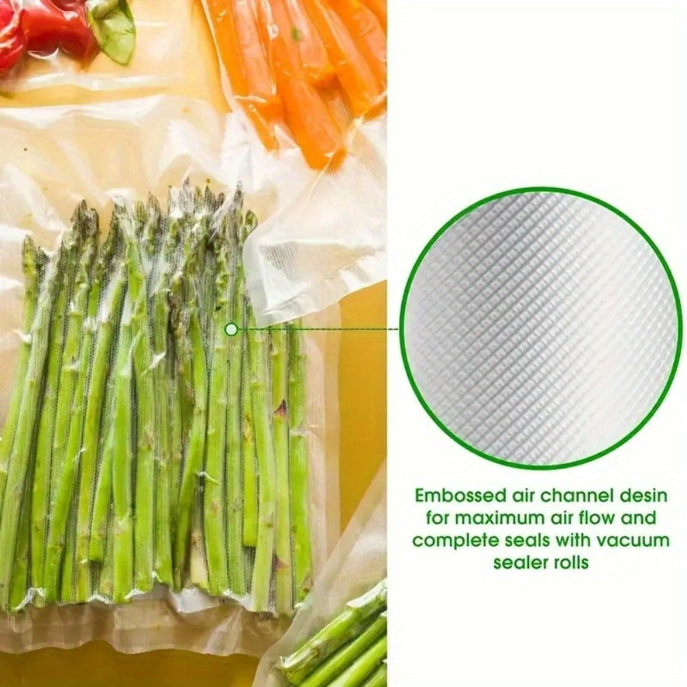 Food Vacuum Sealer Machine 1850W, Automatic Vacuum Sealer with 50 Vacuum Bags ¡ª Compact Food Preservation Air Sealer for Fresh Food & Long-Term Storage | Black & White