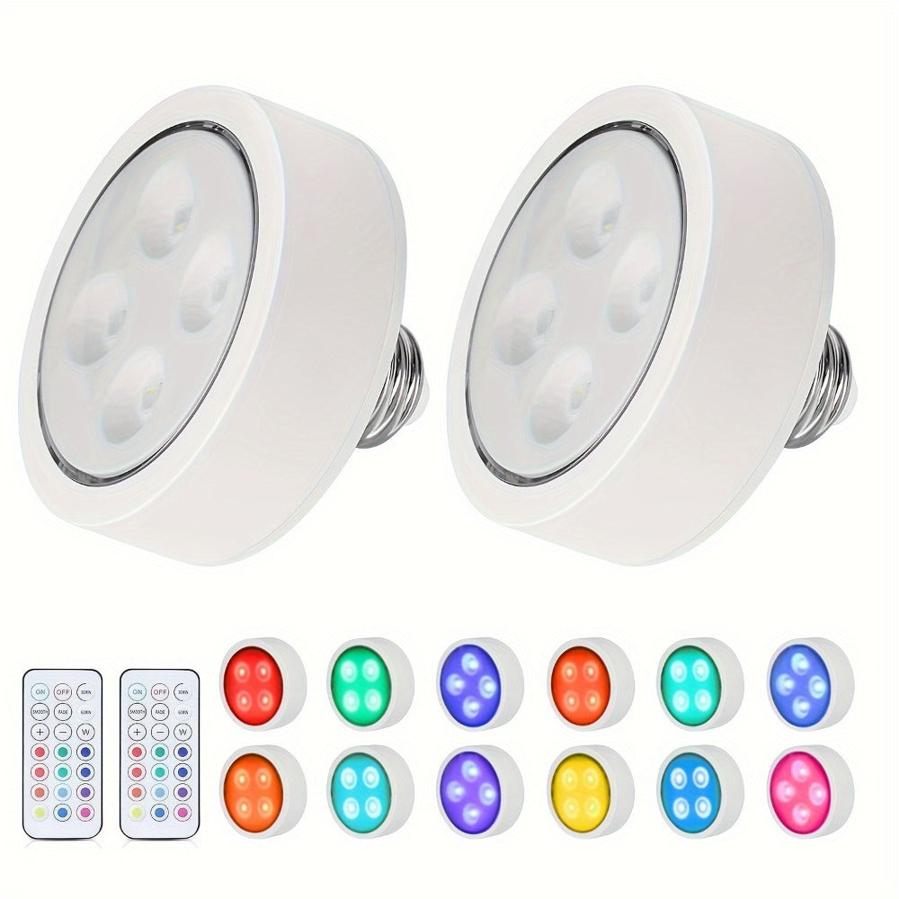 Battery Operated Wall Sconce Set of 2 ¨C RGB Wireless Wall Light, Dimmable with Remote Control, 13 Scene Modes, Timer & Memory Function, No Wiring for Bedroom Living Room Hallway (Black / White)