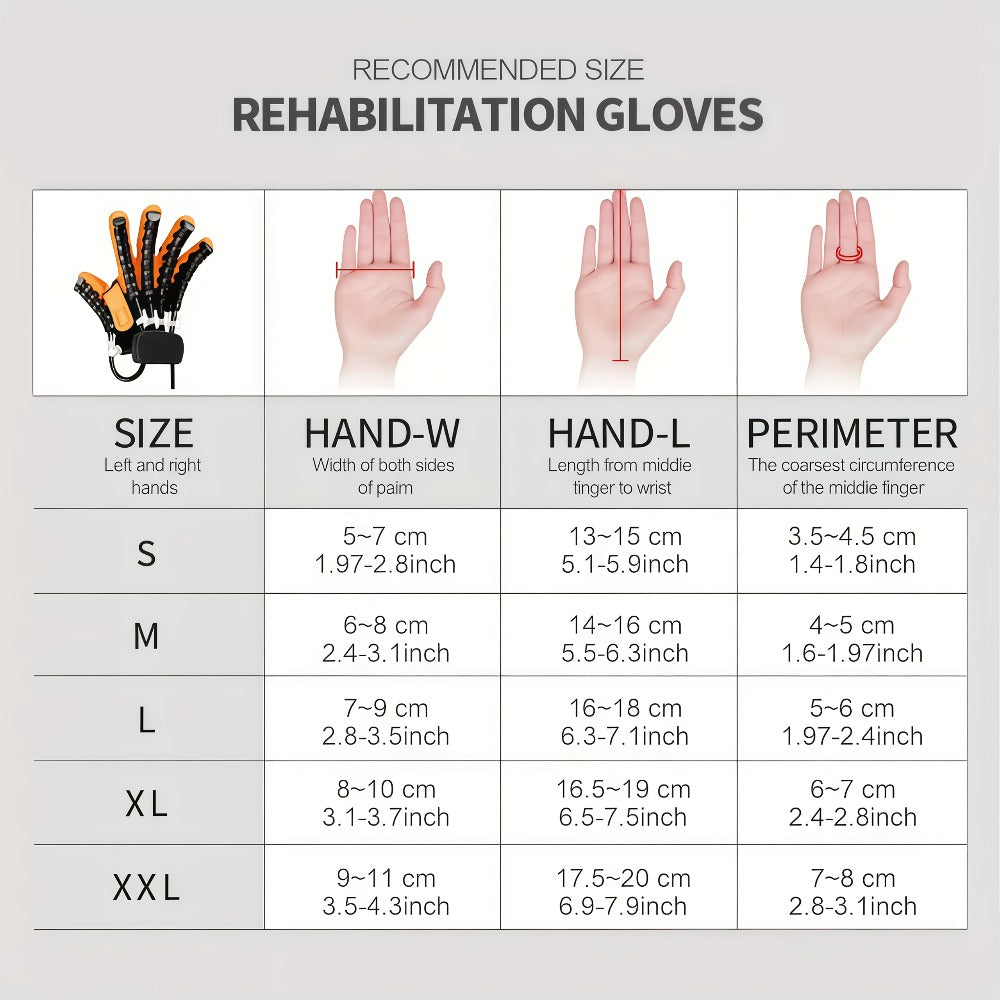 Rehabilitation Robot Gloves for Hand & Finger Training, Air Pressure Finger Exercise Device with LCD Touch Screen, Stroke Recovery & Finger Separation Rehab Glove for Elderly, Left or Right Hand M-XXL
