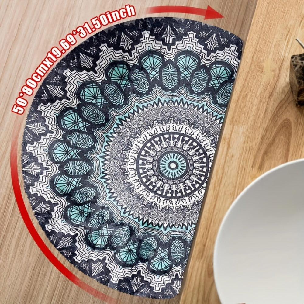 Outdoor Door Mat Heavy Duty Non-Slip Welcome Mat for Front Door Entrance Patio Porch, Durable Low-Profile Rug, Multiple Colors & Sizes, Light Blue Brown Dark Blue Gray Rainbow