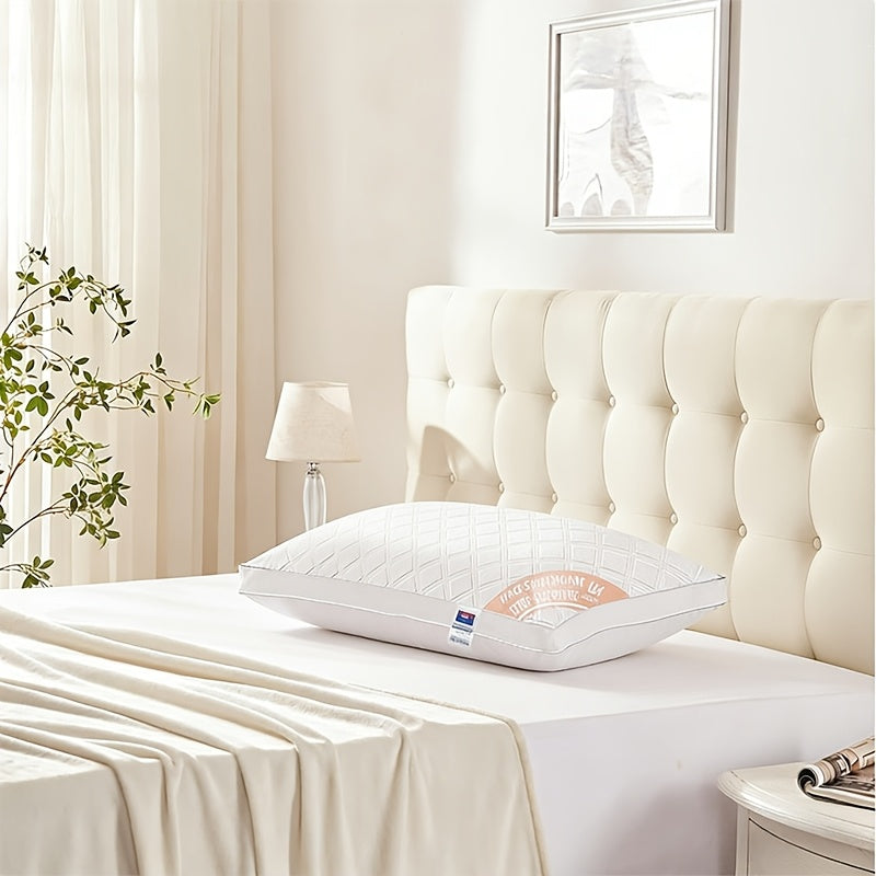 Queen Size Pillows for Side Sleepers ¨C 800g Heavyweight Hotel Collection, Hypoallergenic Down Alternative, Ultra-Plush & Resilient, Machine Washable 20x30 Inches ¨C Available in 1, 2 & 4 Pack (White/Gray)