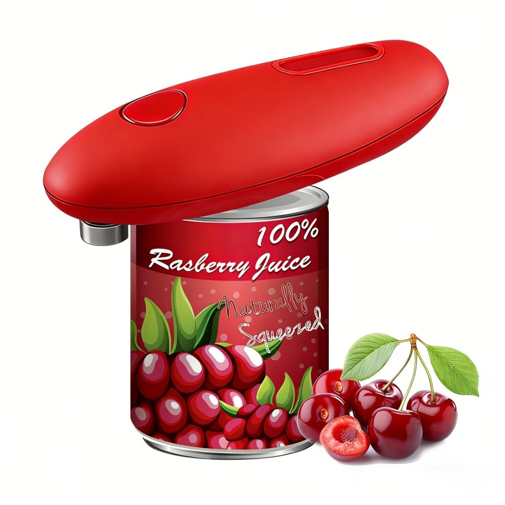 Electric Can Opener, One-Click Auto Shut-Off with Smooth Edge Cut ¡ª Safe & Easy for Elderly, Arthritis, Weak Grip | Fits All Round & Oval Cans | Great Gift for Home, Camping & Kitchen