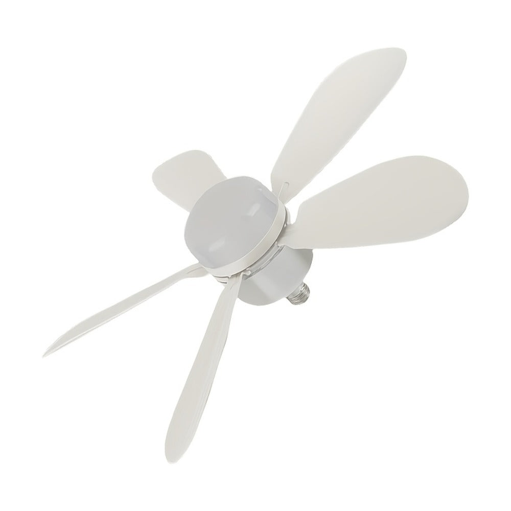 Ceiling Fan with Light and Remote Control | 5-Blade 20 Inch 3-Speed 3-Color Dimmable LED Fan Light | Timing Mute E26/E27 Screw-In Easy Install for Kitchen Living Room Bedroom