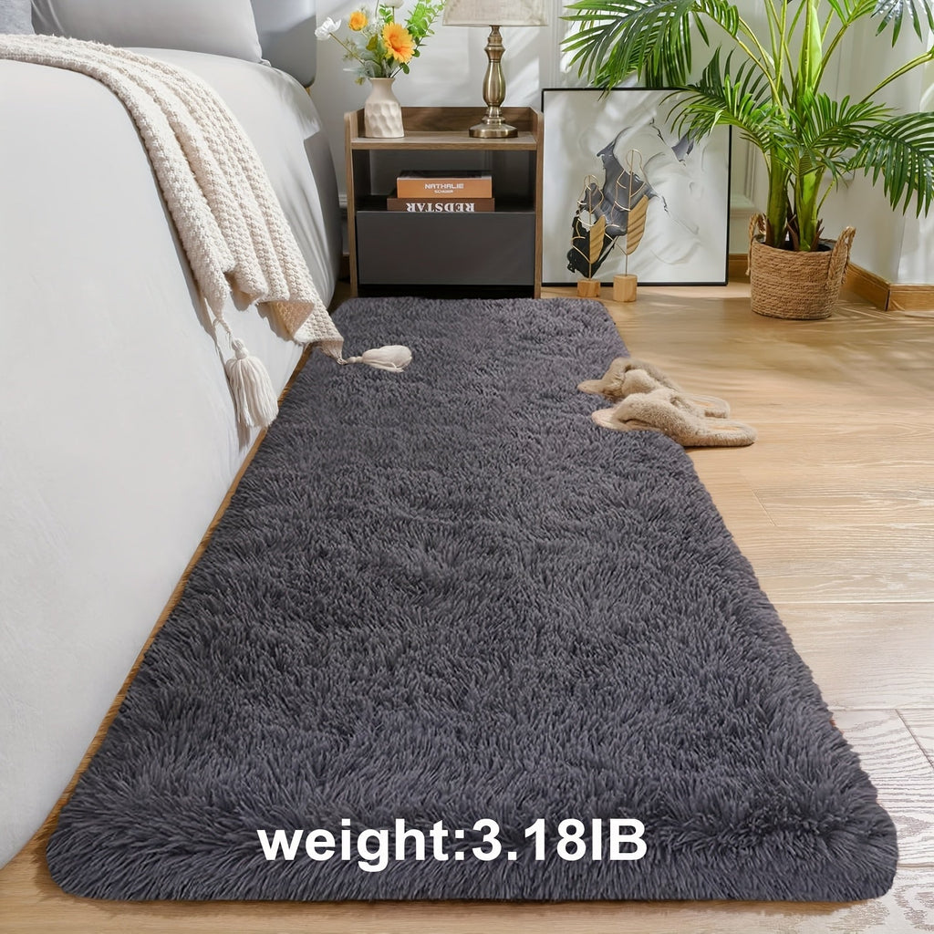 Non-Slip Area Rug Fluffy Soft Carpet - Modern Home Decor Floor Mat for Living Room, Bedroom, Kitchen & Bathroom | Easy Clean Cute Plush Rug in Multiple Colors & Sizes | Indoor Anti-Slip Floor Decoration