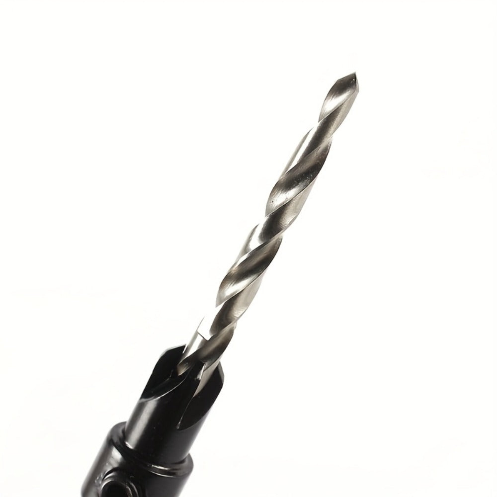 5pcs Countersink Drill Bit Set #4 #6 #8 #10 #12 Tapered with 1/4¡± Hex Shank Quick-Change ¨C Adjustable Wood Counter Sinker Bits with Allen Wrench for Woodworking