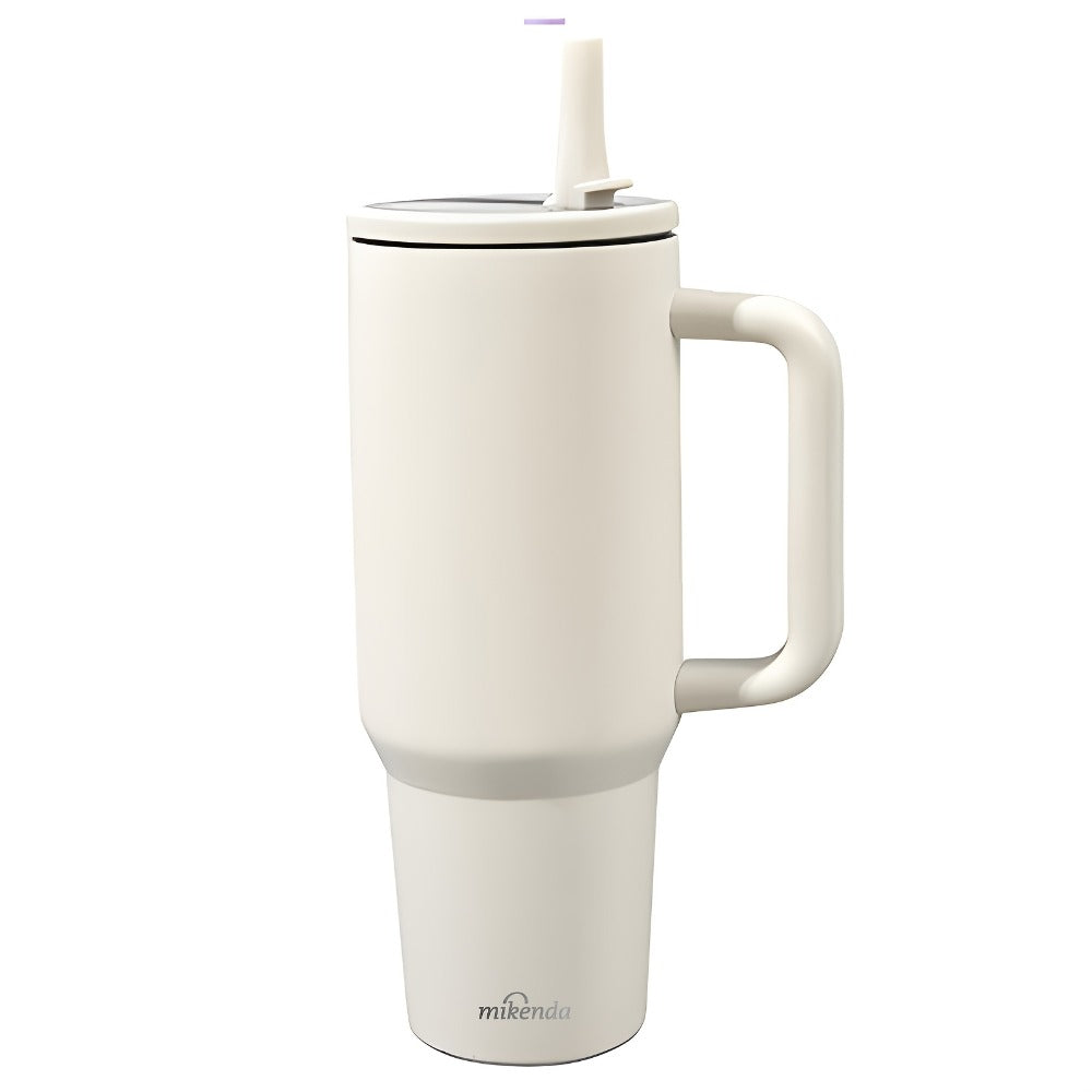 Stainless Steel Insulated Tumbler 40oz with Lid and Foldable Straw - Double Wall Vacuum Keeps Hot 12H Cold 24H, Travel Coffee Cup for Home Office Car and Outdoor, Available in 6 Colors, Great Gift for Men and Women