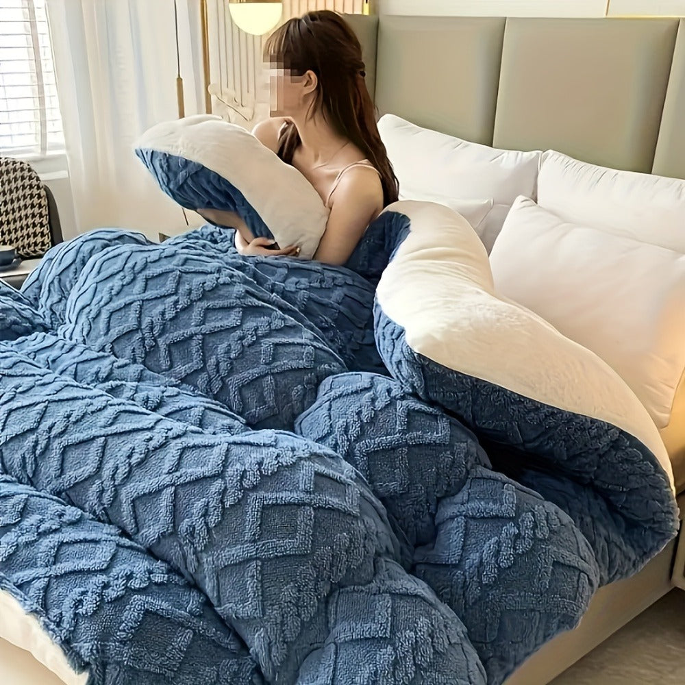 Taffeta Comforter All Season ¨C Soft, Thick & Warm Quilt for Bedroom, Guest Room & Hotel | Machine Washable | Twin Full Queen King