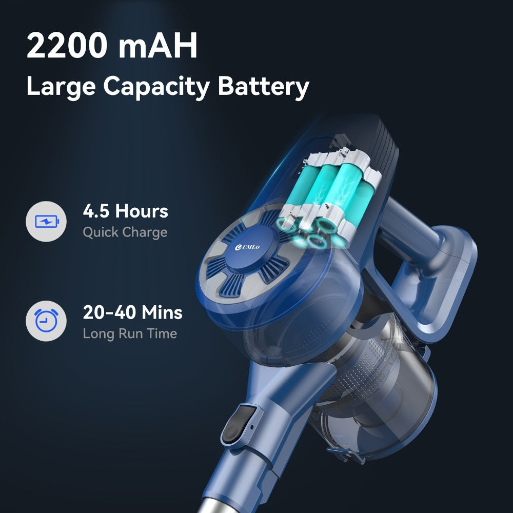 Cordless Vacuum Cleaner Stick Vacuum ¨C MAX 70Kpa Suction, 45-Min Runtime, Anti-Tangle, 50.72oz Dust Cup, Rechargeable Wireless Vacuum for Hardwood Floor, Carpet & Pet Hair