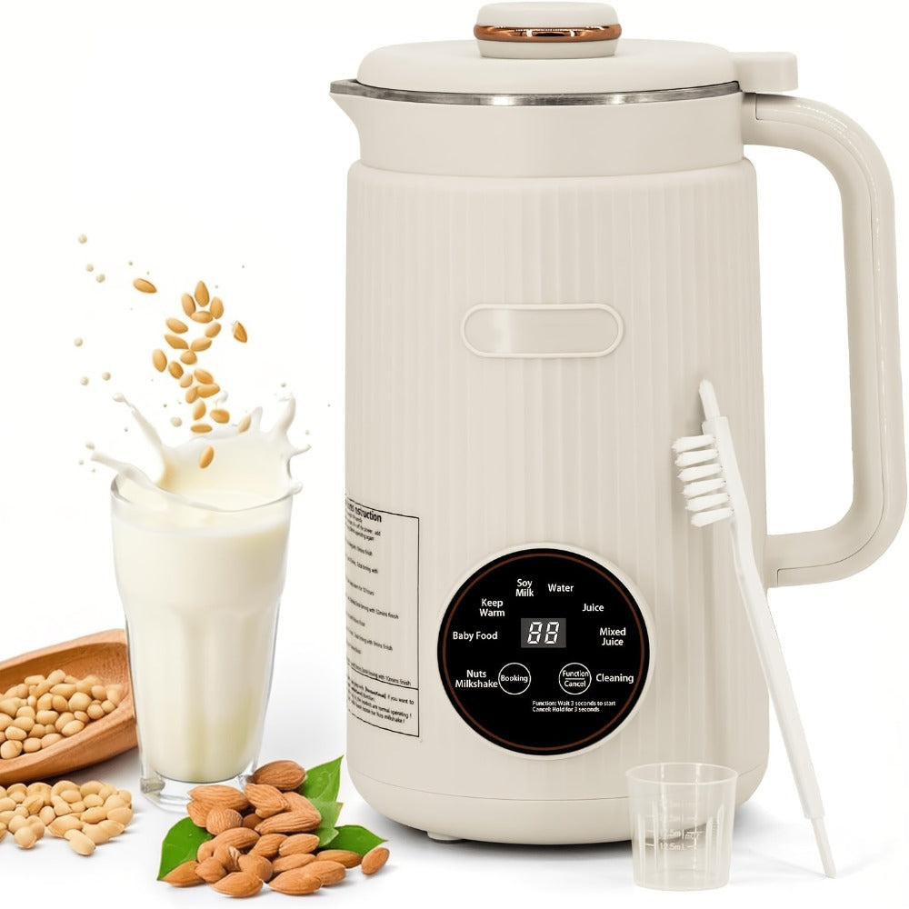 Nut Milk Maker Machine 27oz - Automatic Plant-Based Milk Blender One-Touch for Homemade Almond Oat Soy Coconut Milk - Self-Cleaning High Capacity Countertop Blender Vegan Dairy-Free Milk Maker