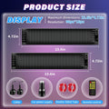 LED Scrolling Sign App Controlled Flexible LED Matrix Display Panel Programmable Animated Text for Car Home Party Birthday Holiday Decoration - Multiple Sizes
